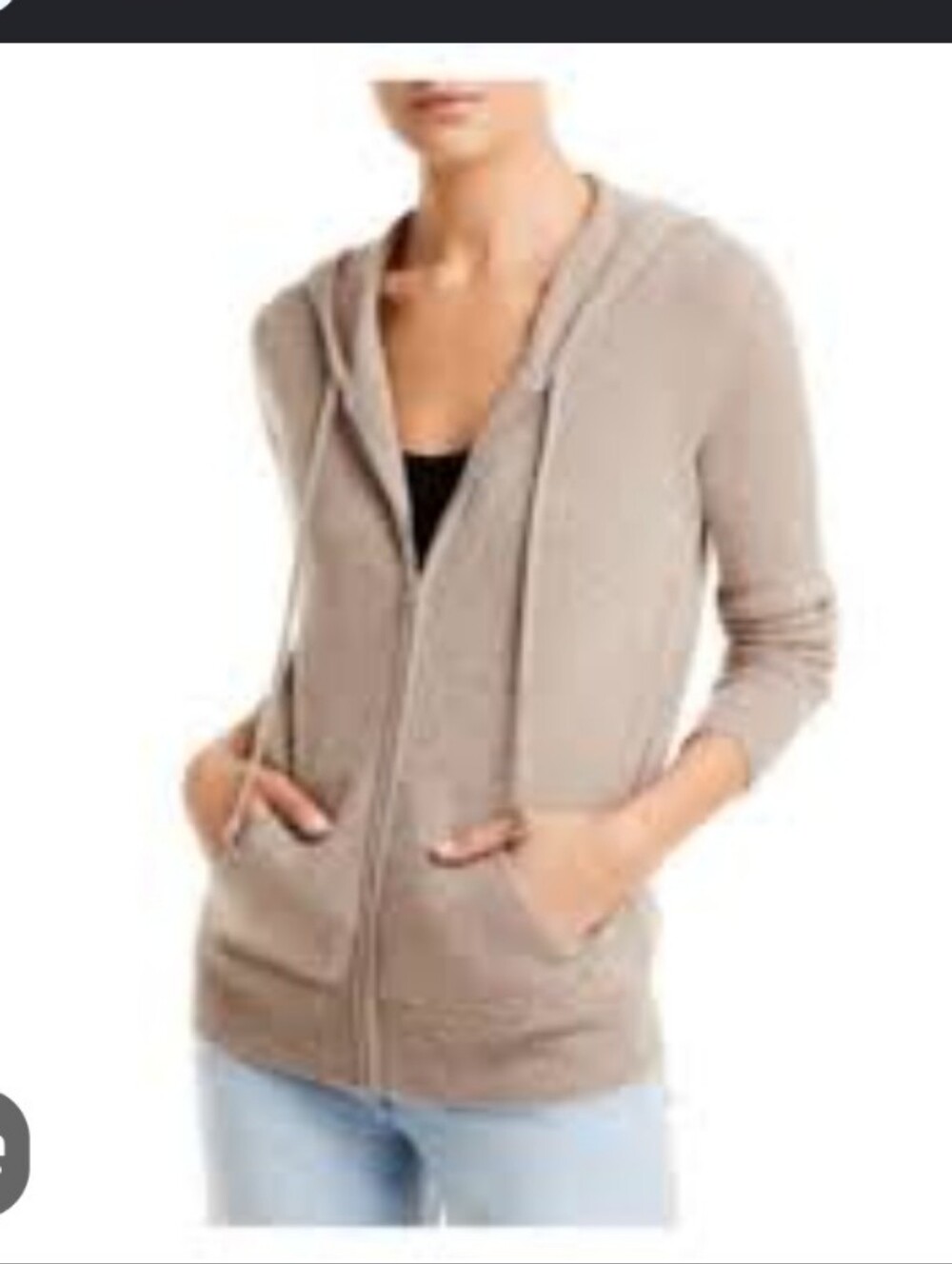 Bloomingdale's Cashmere Full Zip Hoodie C By Bloomingdale's